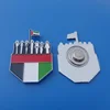 high quality personalized shape UAE national day badges with strong suit magnet