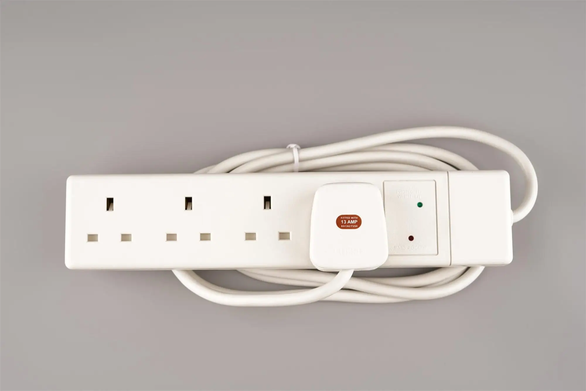 Wk 13a 4way Unfused Extension Cord With Surge Protection Extension