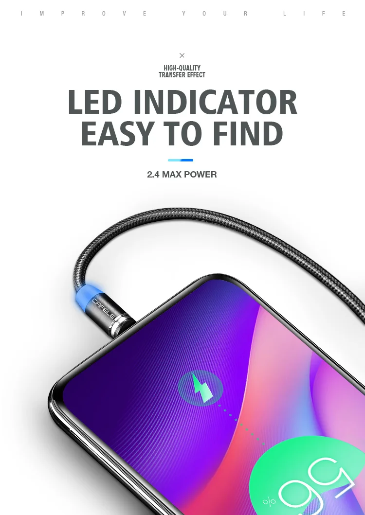 wholesale long connector micro usb cable 2.4a fast charging magnetic usb cable - ANKUX.COM