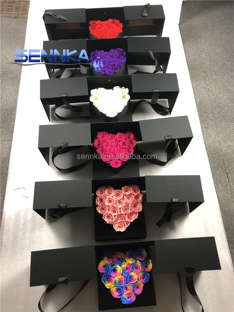 preserved heart rose