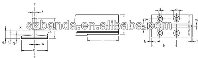 Elevator Parts/elevator Machined Guide Rail T70-1/b,T75-3/b,T89/b,T127 ...