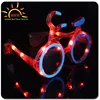 2016 New arrival high quality red clear frame bike shaped LED light glasses