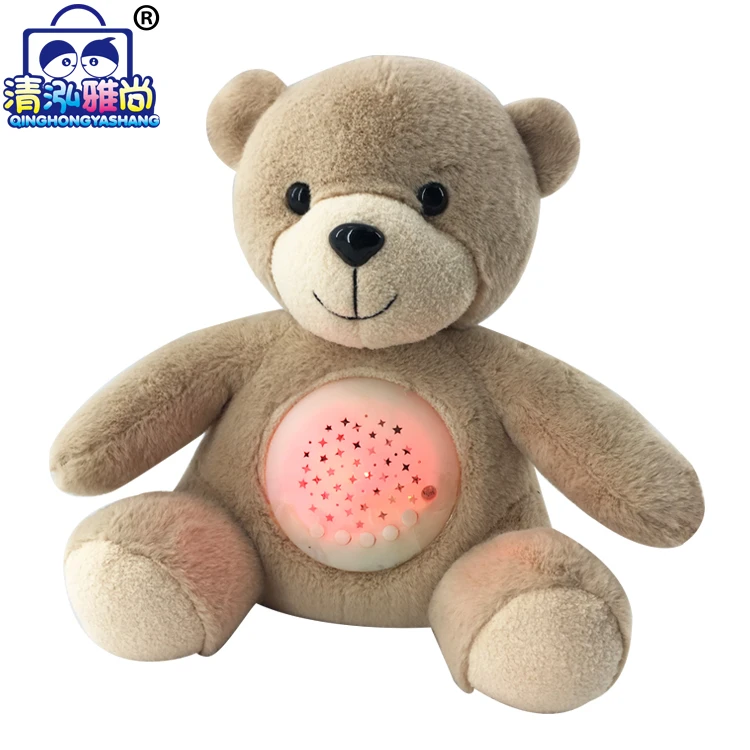 Superb Custom Stuffed Animals Projector Lullaby Bear Shenzhen Intelligent Toys