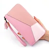 2018 Women Wallets PU Leather Zipper Wallet Women's Long Design Purse Clutch Wrist Brand Mobile Bag
