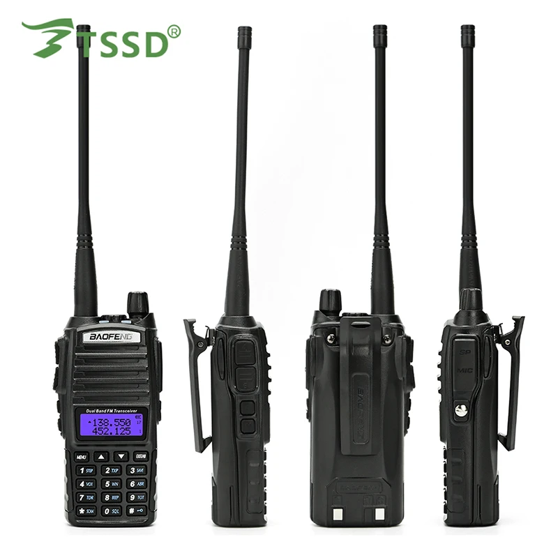 Baofeng Uv82 Walkie Talkie With Emergency Button Vhf Uhf Linear ...