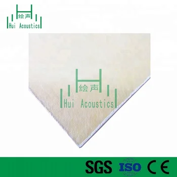 Acoustic Panel Fiberglass 600x600mm Ceiling Tile White Black