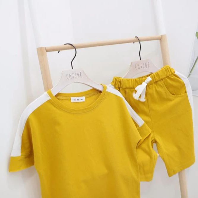 

children cotton short pajamas Kids Baby Sleepwear Pajamas Sets, Gray;green;black;coffee;dark blue;blue;dark red;yellow;dark gray;pink