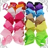 green solid color kids hair cheer ribbon boutique baby hair bows