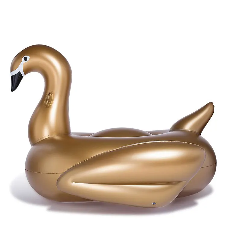 

wholesale large inflatable golden swan pool float for adult and kids, Customized color