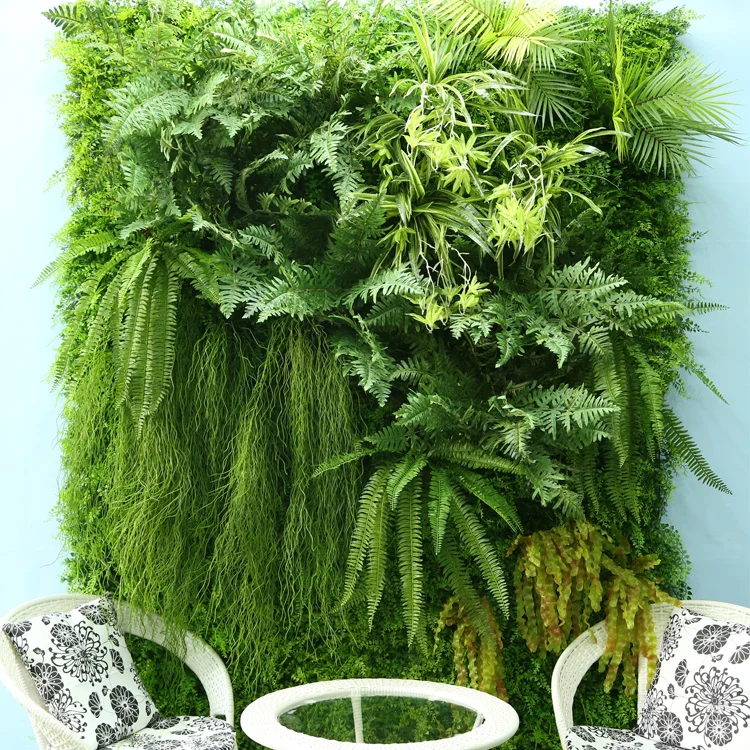 

2019 trending outdoor/ indoor artificial moss grass for artificial vertical garden green wall panel home decoration