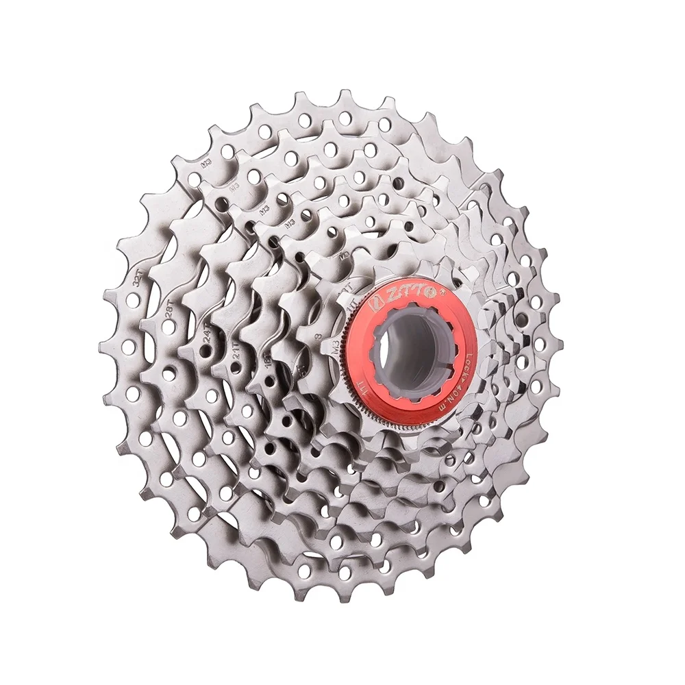 

ZTTO MTB Mountain Bike 8s 24s Speed Freewheel Cassette 11-32T, Sliver