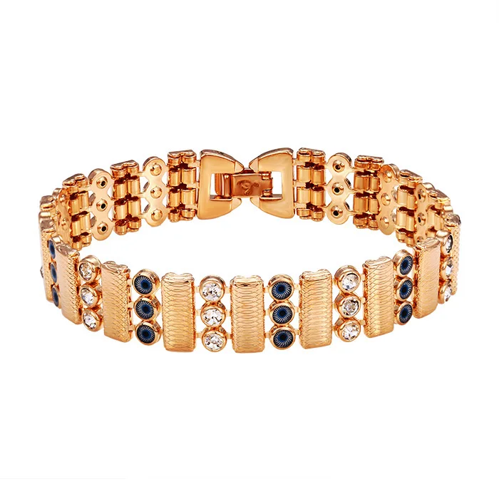 

72775 xuping joyas de oro dubai gold Jewelry dubai 18K gold color women wholesale eye promotion fashion bracelet