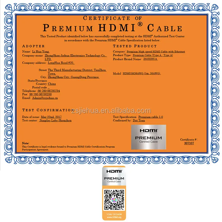 High speed cable with Ethernet - Supports 3D, and Audio Return [Newest Standard] 2M