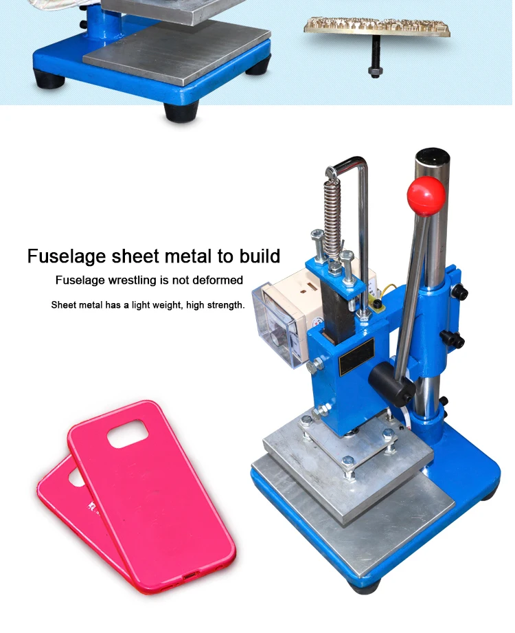 China Suppliers Manual Foil Stamping Plastic Stamping Machine Plastic