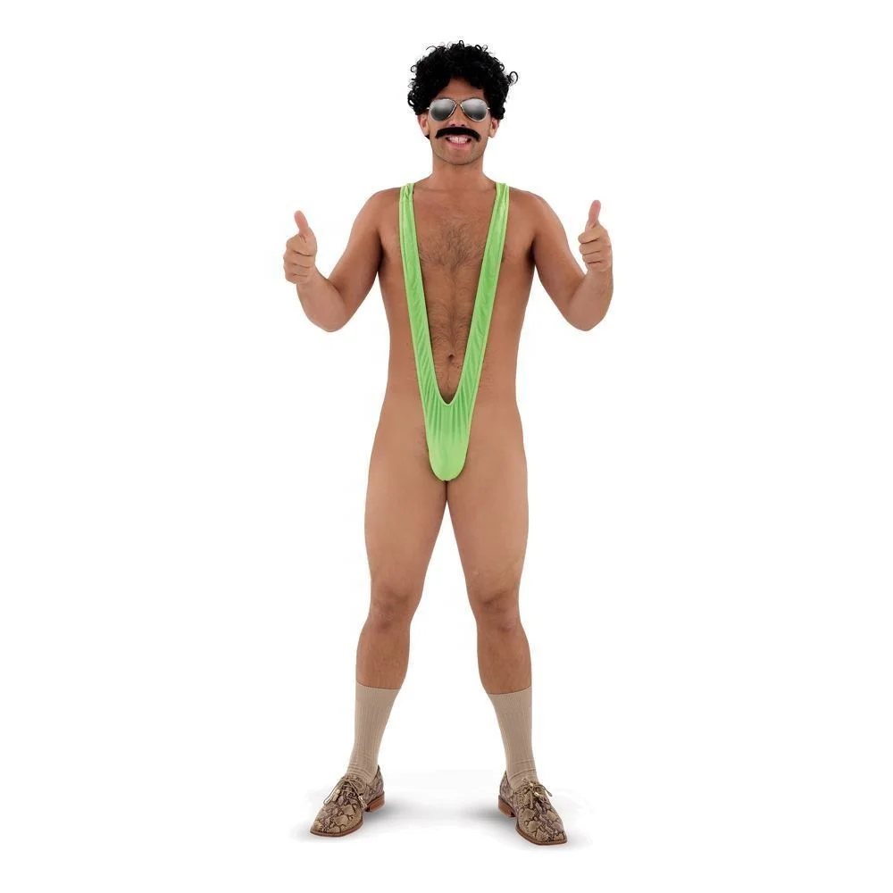 Sexy Borat Man Underwear Swimwear Thong Stag Do FancyDress Costume CA2429. 