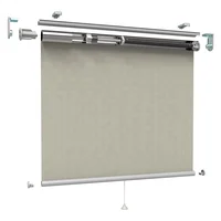 

JIAYUAN 35MM Blackout/Light Filtering Spring Load System Cordless Privacy Roller Blinds