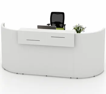 Simple Design Half Round Office Front Desk Counter Buy Modern