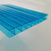 blue polycarbonate two wall hollow sheet for greenhouse and sun shed