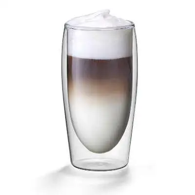 glass latte mug