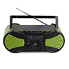 handheld dynamo rechargeable crank weather radio with flashlight