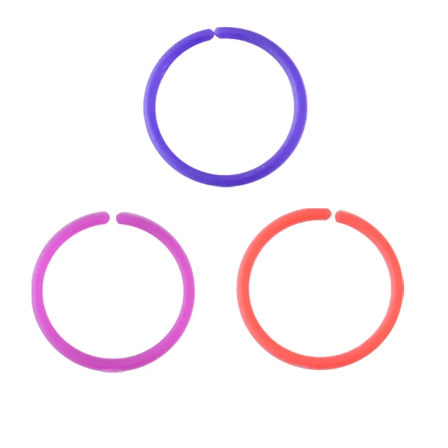 

Simple Fashion Wholesale Acrylic Circular Flesh Colored Nose Rings, Color as the pictures or as you like