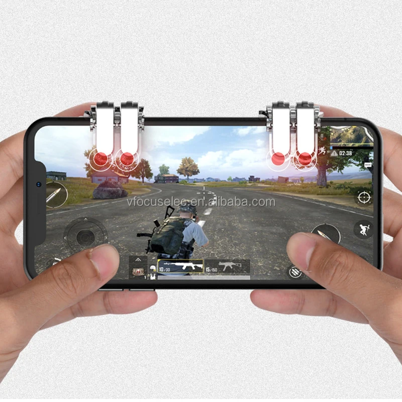 

PUBG Mobile L1R1 Fire Button W6 Shooter Controller with Four Key for Aim and Shoot