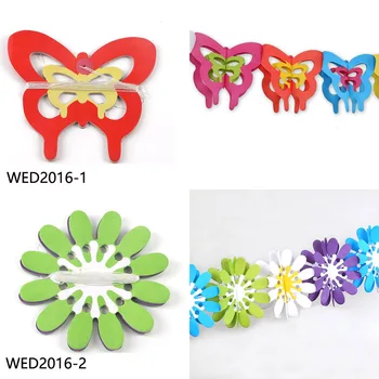 Hollow Out Butterfly Colorful Hanging Paper Banner Wedding Party