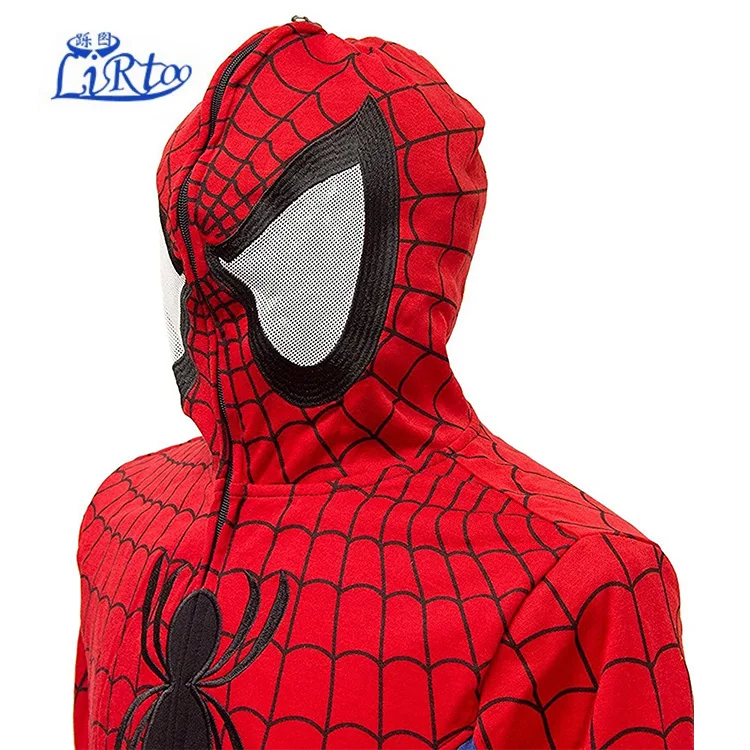 full zip spiderman hoodie