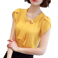 

Short sleeve chiffon shirt summer outfit edition new fund lady joker short sleeve recreational shirt blouse shows thin