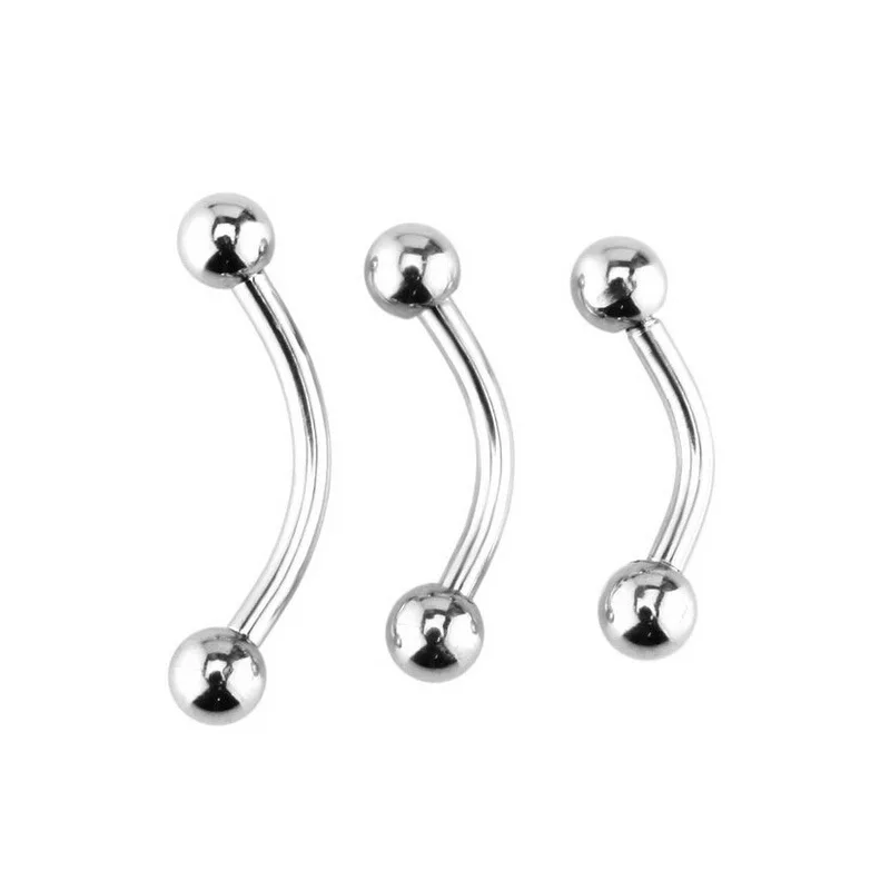 

VRIUA Stainless Steel Curved Barbell Silver Eyebrow Piercings Cartilage Piercing Body Piercing Jewelry