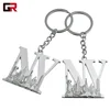 Personalized Blank Logo Stainless Steel Sublimation Custom Metal Car Key Ring
