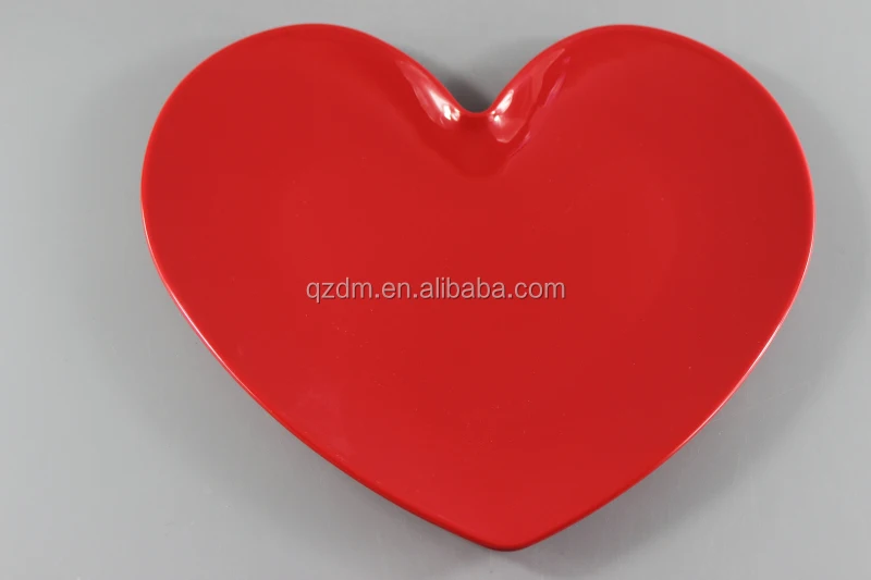 Loving heart Melamine dinner plate valentine's day