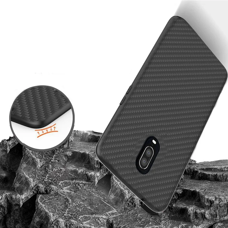 Aramid fiber case Cover For oneplus 6T Protective Shell Back Case