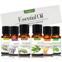 

100% Natural Sweet Orange Lavender Tea Tree Lemongrass Peppermint Eucalyptus Diffuser Aromatherapy Essential Oils Gift Set