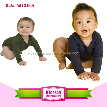 olive green baby romper