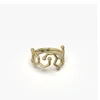 2018 Top Fashion Dopamine Serotonin Gold Stainless Steel Spin Rings