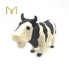 Eco Friendly Durable black and white cow custom tough silicone pet products animal dog chew toy