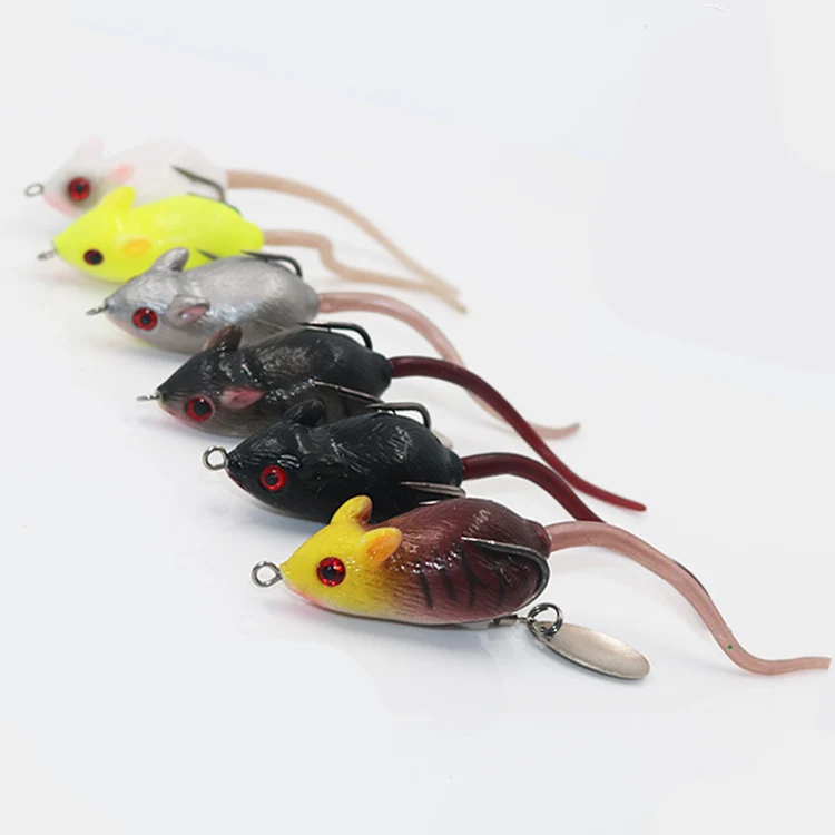 

10.5g Free Sample Soft Frog Mouse Fishing Lure, 6 colors