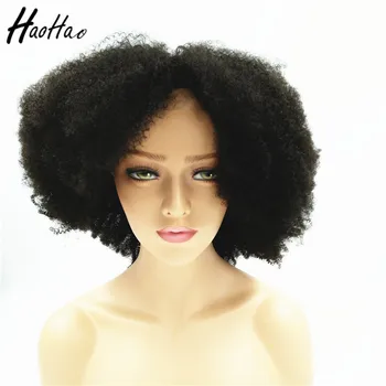 Factory Price Afro Kinky Curly 10 Inch Brazilian Hair Lace Frontal