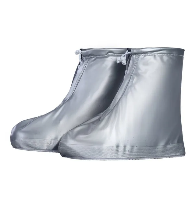 clear plastic rain boots over shoes