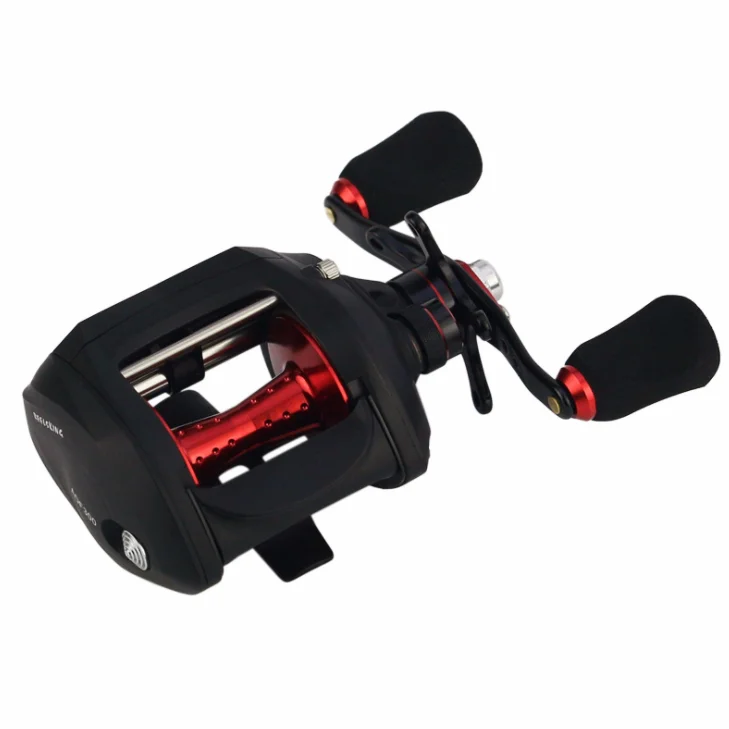 

magnetic & Centrifugal Dual brake control system 12+1BB fishing baitcasting reel, Black
