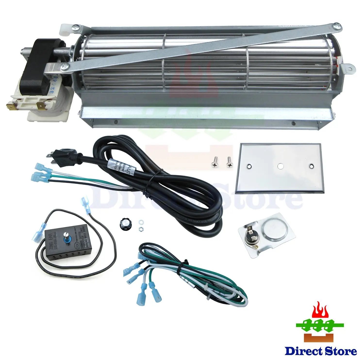 Buy Direct store Parts Kit DN102 Replacement Fireplace Fan Blower with