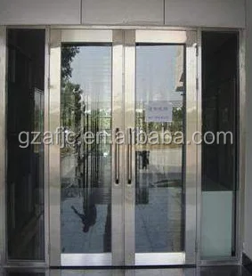 hot sale fireproof glass door, fire rated interior doors, double glass windows price