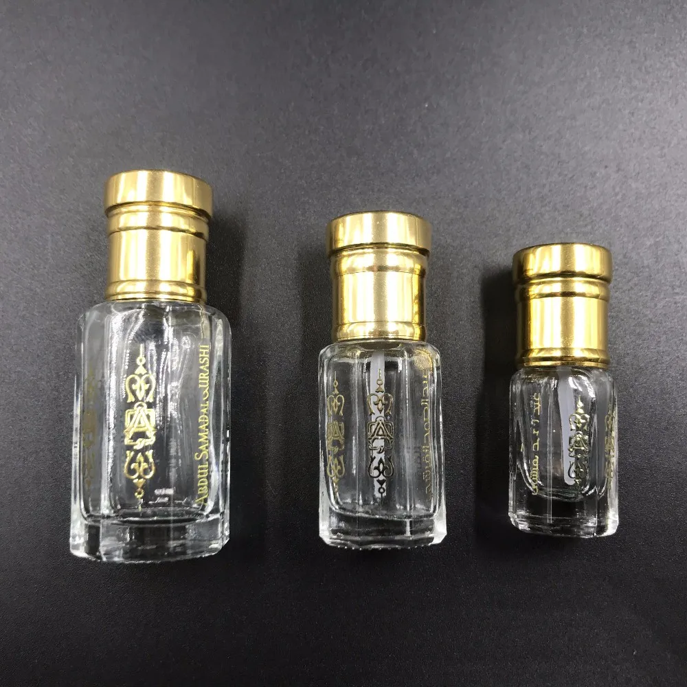 3ml 6ml 12ml Fancy Attar Oud Oil Glass Perfume Bottle With Aluminum Cap ...