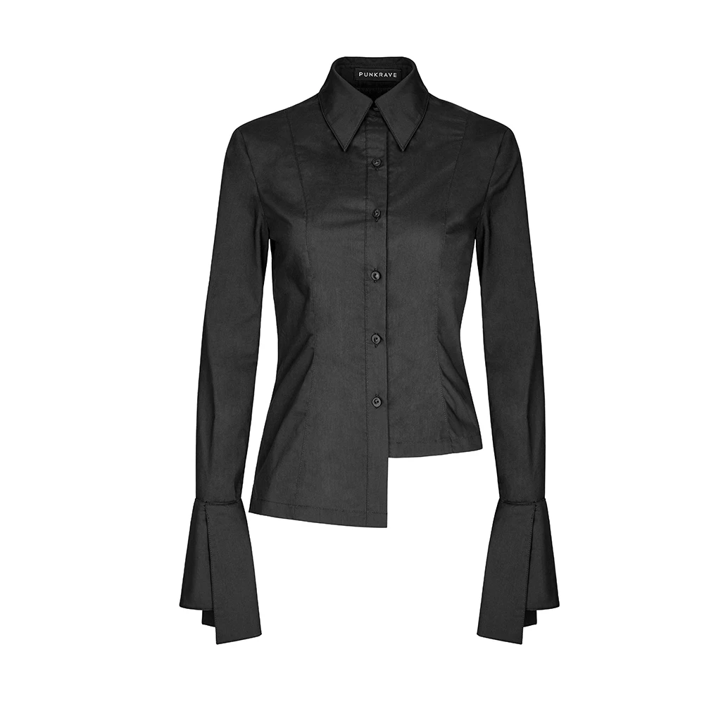 OPY-244 daily life black fashion designer lady casual blouse