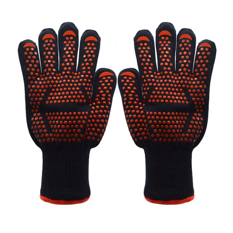 

2021 popular sale kitchen cooking heat resistant bbq gloves, Customized