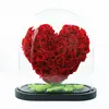 Best Birthday Gift for Girlfriend Preserved Rose Quartz Heart Shaped Flower in Glass