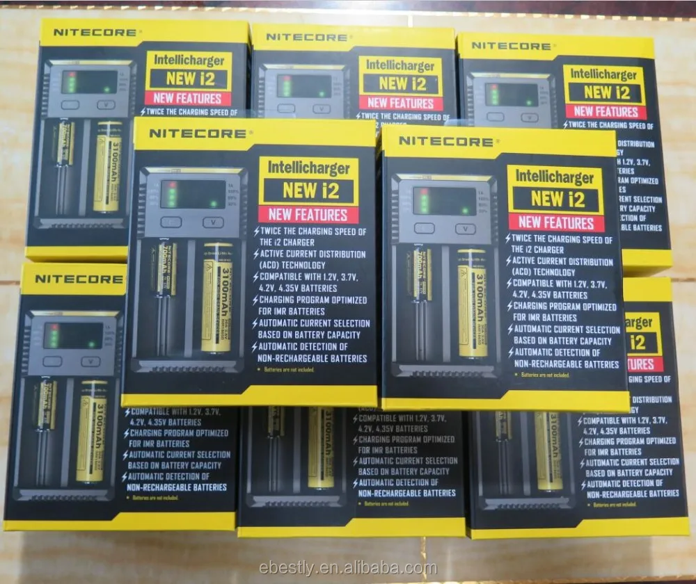 2016 NEW Nitecore i2 Battery Charger for 16340 10440 AA AAA 14500 18650 26650 Battery Charger Universal Charger nitecore new i2 3.jpg