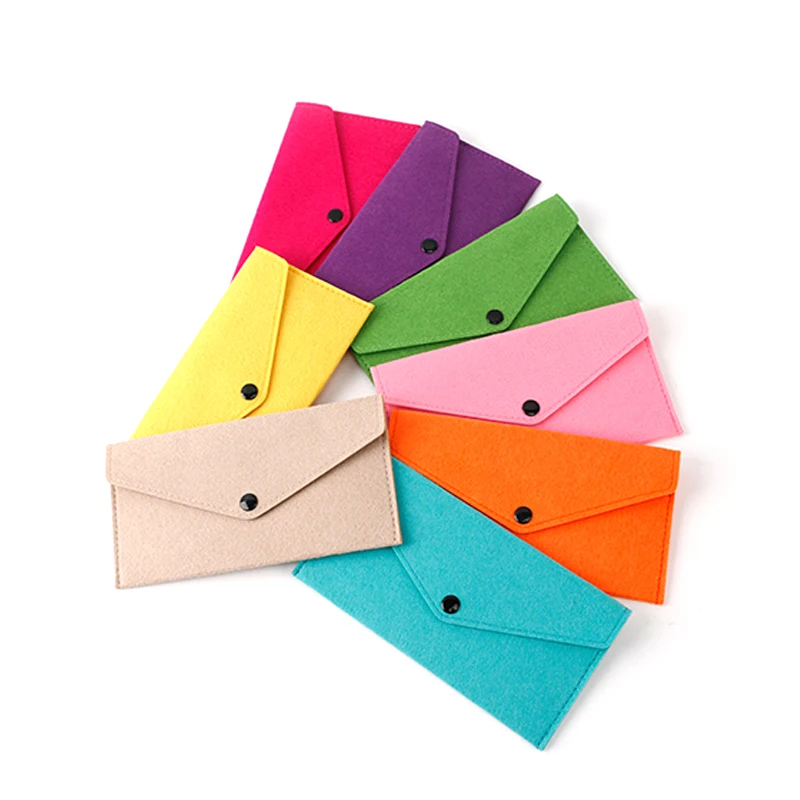 

Wholesale custom felt mobile phone pouch felt cell phone bag Simple envelope design dust and scratch - proof mobile phone protec, Same as pic. or customized