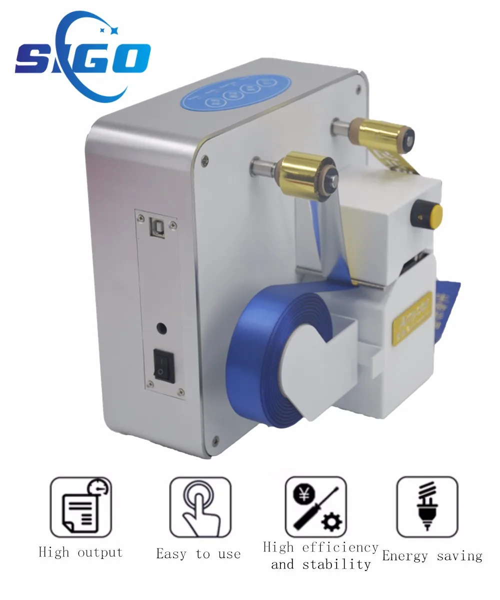 Sigo Brand Sgr320 Roll To Roll Desktop Ribbon Printer For Printing